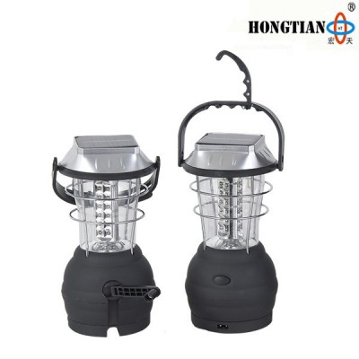 portable led camping lantern solar dynamo lamp